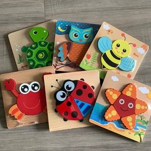 Toddler wooden puzzles